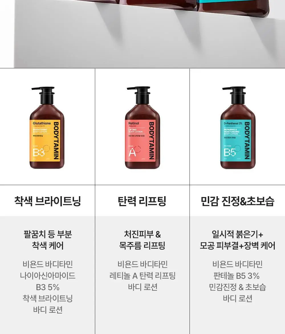 [포켓몬 에디션/5월 올영픽] 비욘드 바디타민 로션 (착색미백/목주름탄력/초보습)기획 3종 택1 상세페이지 10